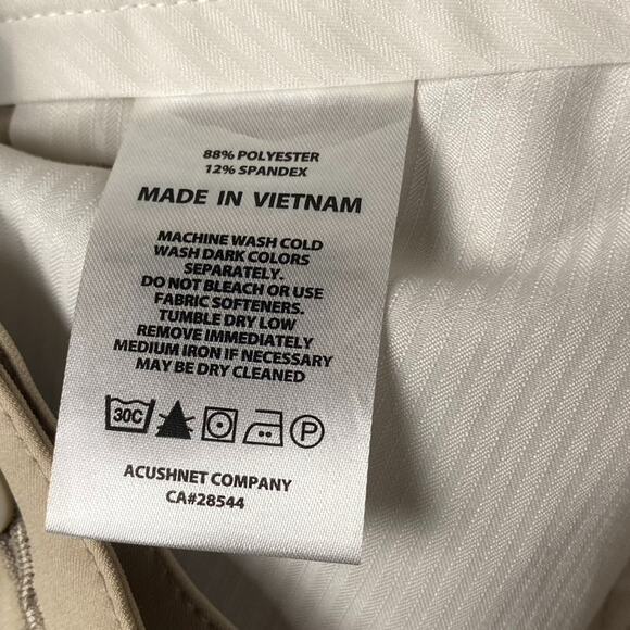 Footjoy Athletic Performance Pants Men's 36x30 Beige Causal Chino Slacks Formal - Picture 5 of 9